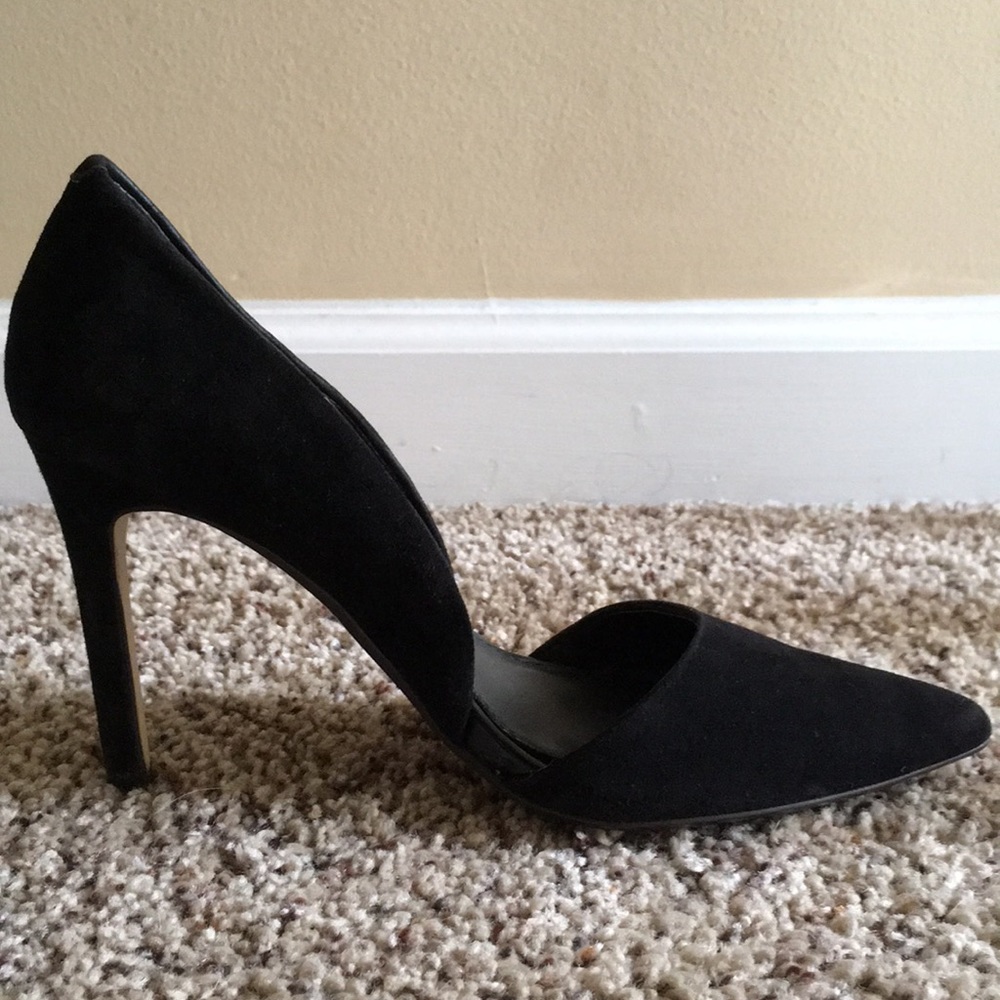 Banana republic black Velvet heels